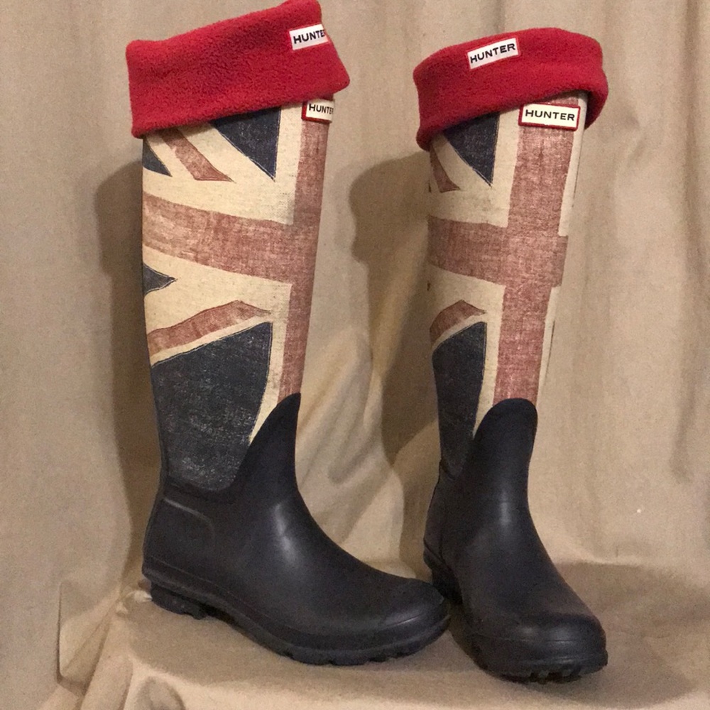 Union Jack Hunter Boots with Hunter Inserts